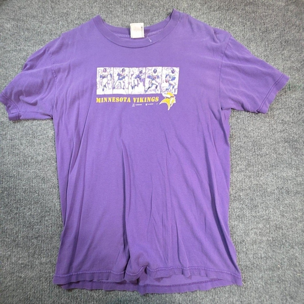 Minnesota Vikings Shirt Mens Large Purple NFL Football Sport Graphic Tee